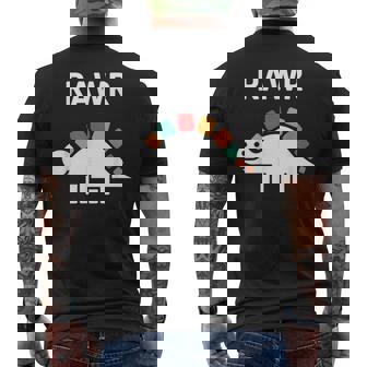 Mignon Dinosaure Rawr Rugissant Drôle Enfant Dinosaure Dessin Animé T-shirt imprimé au dos - Cadeauxyz
