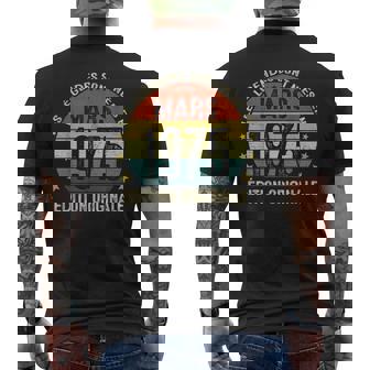 Millésime 1975 50 Les Legendes Sont Nées En Mars 1975 T-shirt imprimé au dos - Cadeauxyz