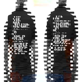 Mini Lop Rabbit Owner True Crime Lover Tank Top Men's Back Print T-Shirt - Monsterry