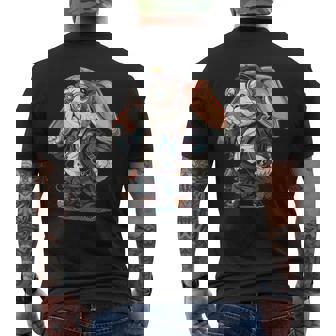 Mini Lop Steampunk Men's Back Print T-Shirt - Monsterry