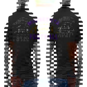 Minnesota Football End Zone Game Day Distressed Vintage Men's T-shirt Back Print - Seseable