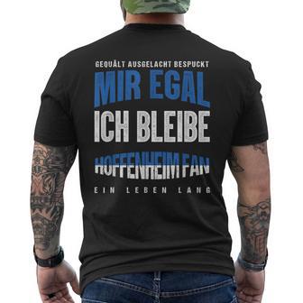 Mir Egal Ich Bleibe Hoffenheim Fan Football Fan Club T-Shirt mit Rückendruck - Geschenkecke