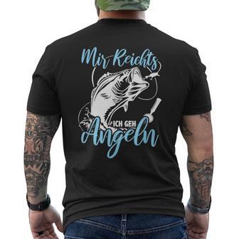 Mir Reichts Ich Geh Angeln Sayings Fun Clothing For Fishing T-Shirt mit Rückendruck - Geschenkecke