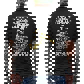 Mir Reicht's Ich Geh Zu Meiner Modelleisenbahn Lokomotive T-Shirt mit Rückendruck - Geschenkecke