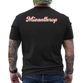 Misanthrop Misanthrop Human Hate Statement S T-Shirt mit Rückendruck - Geschenkecke