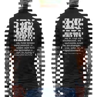 Mixed With Shea Butter Afro Black History Month Men's Back Print T-Shirt - Monsterry