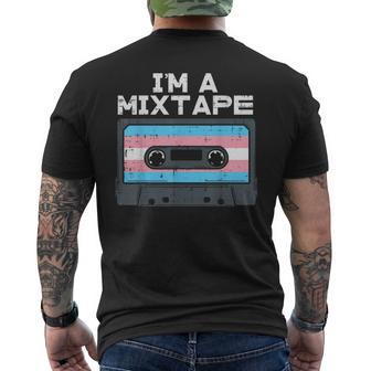 Im A Mixtape Transgender Casette Tape Trans Pride Flag Lgbt T-Shirt mit Rückendruck - Geschenkecke