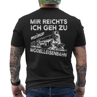 Model Railway Railway Model Making Saying T-Shirt mit Rückendruck - Geschenkecke