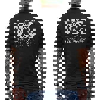 MOG Mother Of Groom Men's Back Print T-Shirt - Monsterry