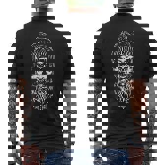 Moin Calavera Con Barba Y Sombrero De Ancla Calavera Camiseta Hombre Estampado Espalda - Regaloses