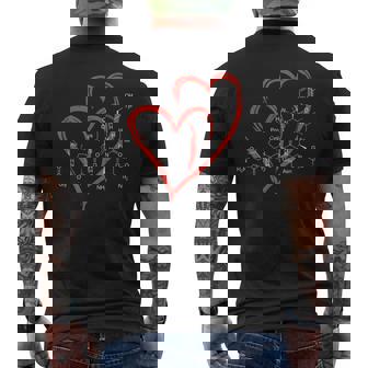 Moléculas De Oxitocina Corazón Amor Día De Sanalentín Ciencia Químico Camiseta Hombre Estampado Espalda - Regaloses