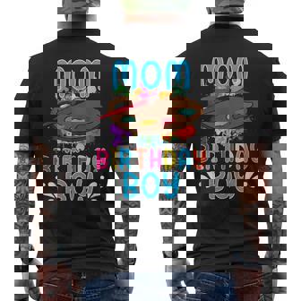 Mom Of The Birthday Boy Kids Painting Art Paint Family Tee Tank Top Men's Back Print T-Shirt - Monsterry