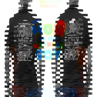Mom And Dad Of The Birthday Boy Dog Family Party Decorations Men's Back Print T-Shirt - Monsterry