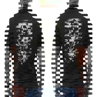 Mona Lisa Rock Music Band Concierto Festival Guitarra Eléctrica Camiseta Hombre Estampado Espalda - Regaloses