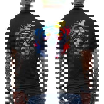 Monkey Dj Lunettes De Soleil Holiday Music Fan Natur Monkey T-shirt imprimé au dos - Cadeauxyz