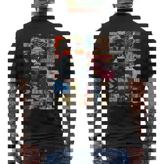 Mono Frontprint Arte Gráfico Animal Obra De Arte Monkey Camiseta Hombre Estampado Espalda - Regaloses
