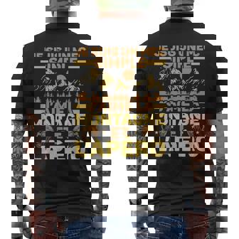 Montagne Et L'apéro Randonnée Humour Rando Cadeau Montagne T-shirt imprimé au dos - Cadeauxyz