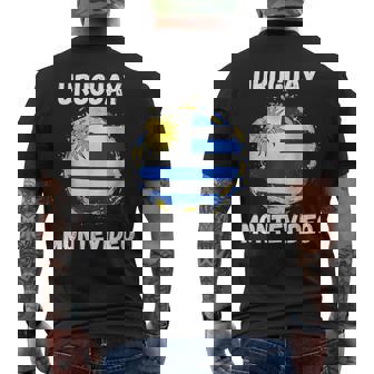 Montevideo Uruguayintage Uruguay Flag Souvenirs Camiseta Hombre Estampado Espalda - Regaloses