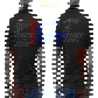Morons Are Governing America Trump 2024 Men's T-shirt Back Print - Seseable