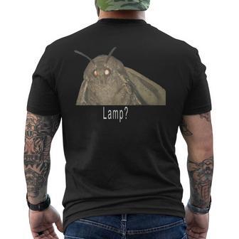 Moth Lamp Meme T-Shirt mit Rückendruck - Geschenkecke