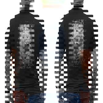 Motif Loup Blanc Pour Les Amateurs De Loups Et Les Fans D'animaux Sauvages T-shirt imprimé au dos - Cadeauxyz