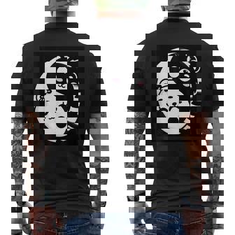 Motif Ours Yin Et Yang Noir Et Blanc T-shirt imprimé au dos - Cadeauxyz