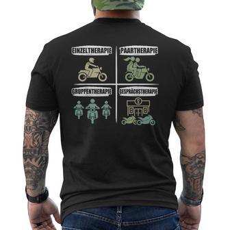 Motorcycle With Biker Slogan T-Shirt mit Rückendruck - Geschenkecke