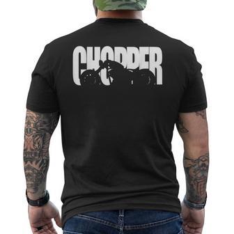 Motorcycle Chopper For Motorcyclists S T-Shirt mit Rückendruck - Geschenkecke