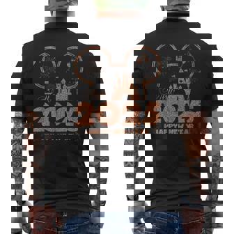 Mouse 2025 Happy New Year Fireworks Party 2025 Family Men's T-shirt Back Print - Thegiftio UK