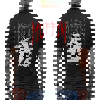 Muffin Metal White Heeler Emotions Grunge Scream Men's T-shirt Back Print - Seseable