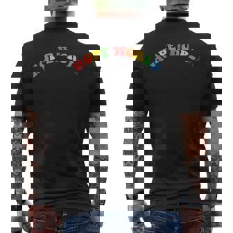 Multi-Color Hope World Hobicore Hobi Men's T-shirt Back Print - Monsterry