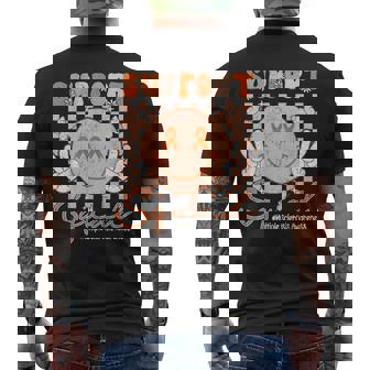 Multiple Sclerosis Awareness Ms Awareness Support Smile Face Men's T-shirt Back Print - Seseable