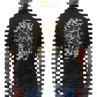 Murder Yoga Brazilian Jiu Jitsu Wrestling Distressed Men's Back Print T-Shirt - Monsterry