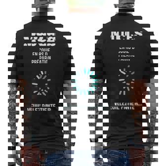 Muscles En Cours De Préparationeuillez Patienter T-shirt imprimé au dos - Cadeauxyz