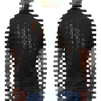 Music Notes Jazz Musician Trumpeter Trumpet Men's Back Print T-Shirt - Monsterry