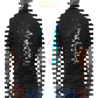 Música Clave De Sol Regalo Para Pianista Orquesta Piano Camiseta Hombre Estampado Espalda - Regaloses