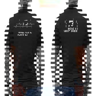 Música Esida Música Enivo Fans Músicos Música Heartbeat Regalo Camiseta Hombre Estampado Espalda - Regaloses