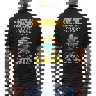 Nacho Average GAGE Custom Name Cinco De Mayo Sombrero Men's Back Print T-Shirt - Monsterry