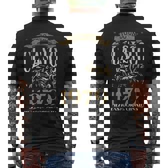 Nacido En 1979 45 Años Cumpleaños Moto Biker Hombre Motero Camiseta Hombre Estampado Espalda - Regaloses