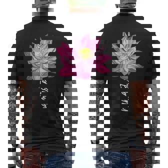 Namaste Fleur De Lotus Spirituelle Pour Yoga Et Méditation T-shirt imprimé au dos - Cadeauxyz