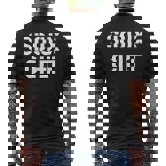 Native American Sous Chef Line Cook Cooking Men's Back Print T-Shirt - Monsterry