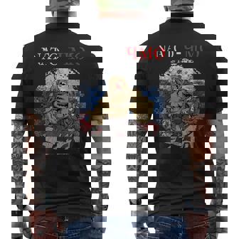Nato Chmo Russe Patriotique Style Militaire Russe Drapeau Russe Ours T-shirt imprimé au dos - Cadeauxyz