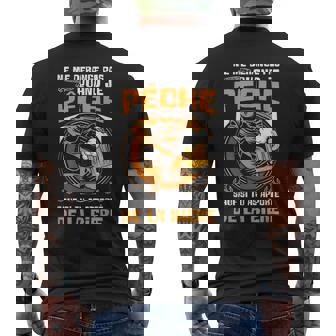 Ne Me Derange Pas Humour Sport Apéro Pêcheur Homme Cadeau T-shirt imprimé au dos - Cadeauxyz