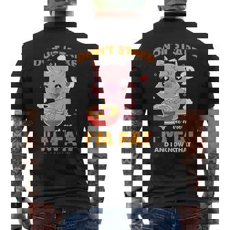 Ne Me Regarde Pas Je Suis Gros Et Connais Ce Drôle De Cochon Rétro T-shirt imprimé au dos - Cadeauxyz