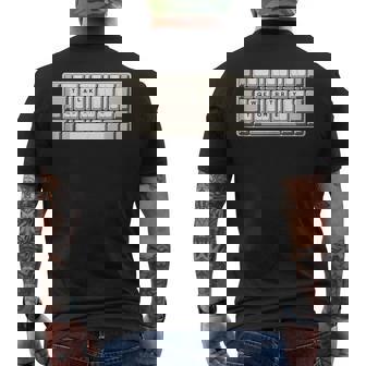 Nerdy Mech Mechanical Keyboard Enthusiasts Tank Top Men's Back Print T-Shirt - Monsterry
