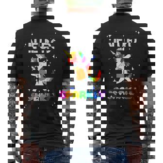 Neurodivergent Neurosparkly Neurodivergence Unicorn Adhd Asd Men's T-shirt Back Print - Seseable