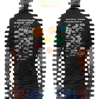 Neurodiverse Universe Special Education Autism Awareness Men's T-shirt Back Print | Mazezy