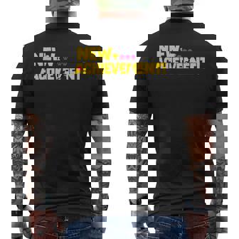 New Achievement Men's T-shirt Back Print | Seseable CA