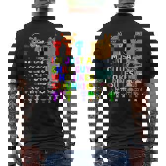 My New Character Is I'm Just A Chill Guy Who Likes Sprunki Men's T-shirt Back Print - Monsterry