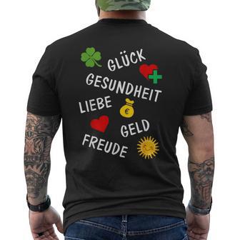 New Year's Eve Birthday New Year Outfit Wishes Lucky Charm T-Shirt mit Rückendruck - Geschenkecke